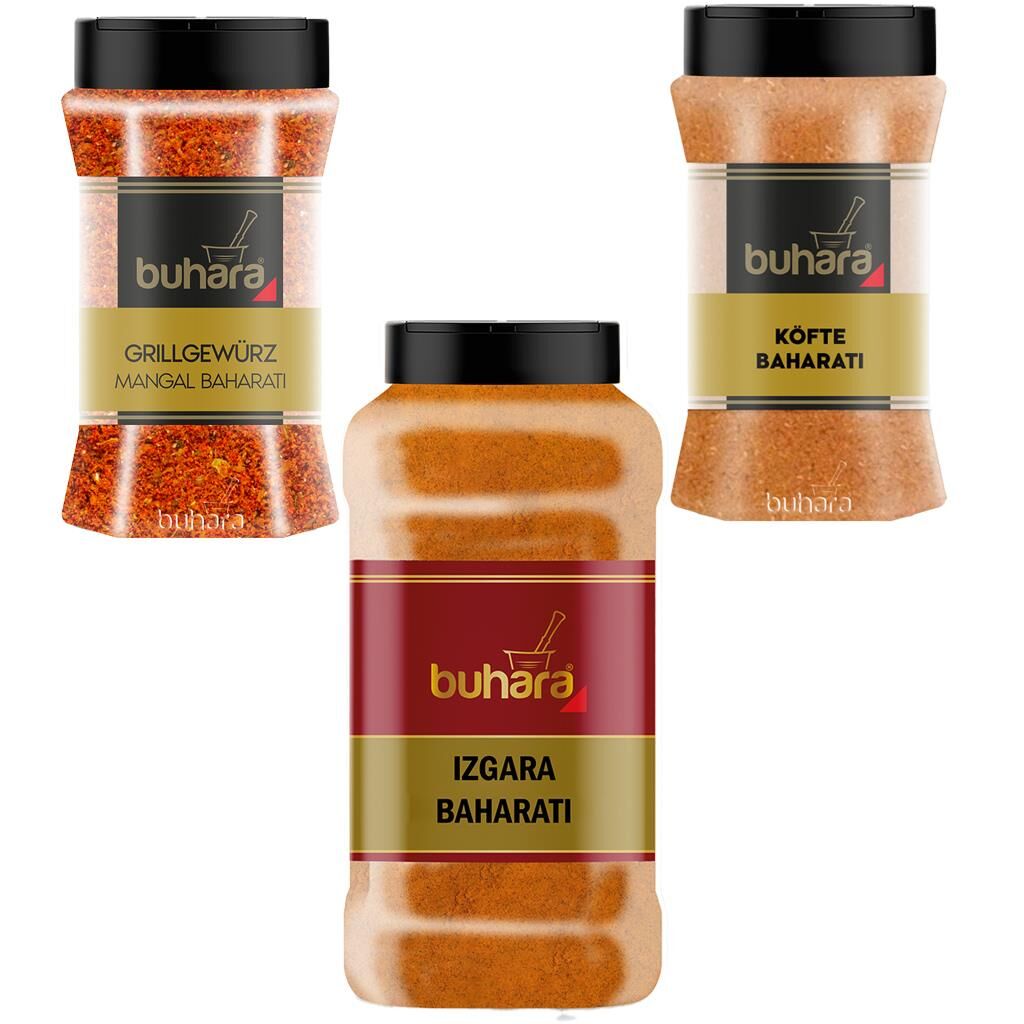 Buhara Izgara Mangal Baharatları 3'lü Set