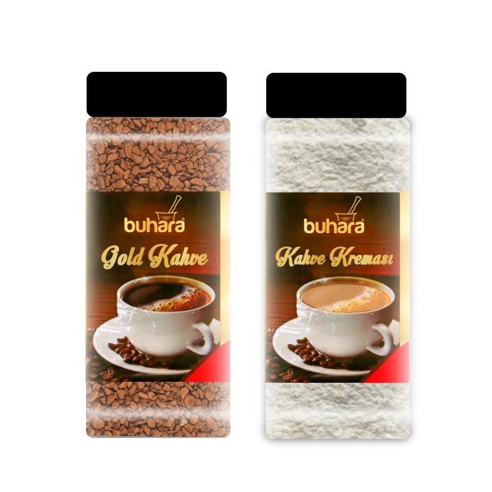 BUHARA GOLD GRANÜL KAHVE + KAHVE KREMASI 2'li Set