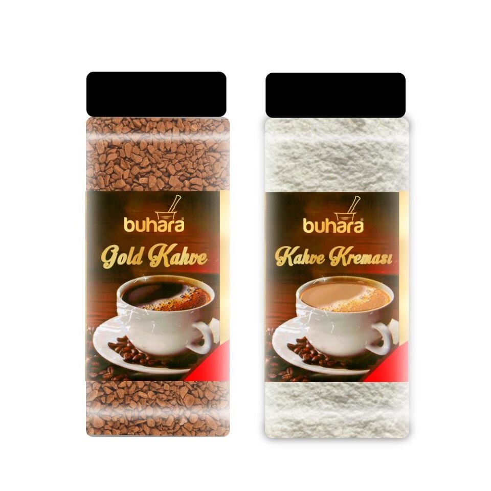BUHARA GOLD GRANÜL KAHVE + KAHVE KREMASI 2'li Set