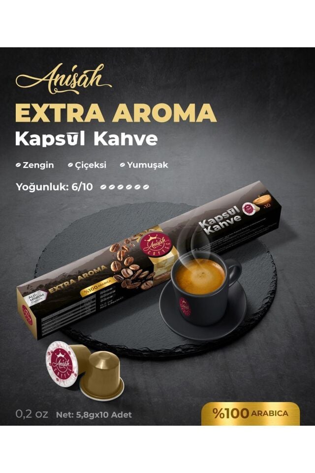 Anisah Coffee Kapsül Kahve Seti Bolivar Genoa Romeo ve Extra Aroma 40 Adet