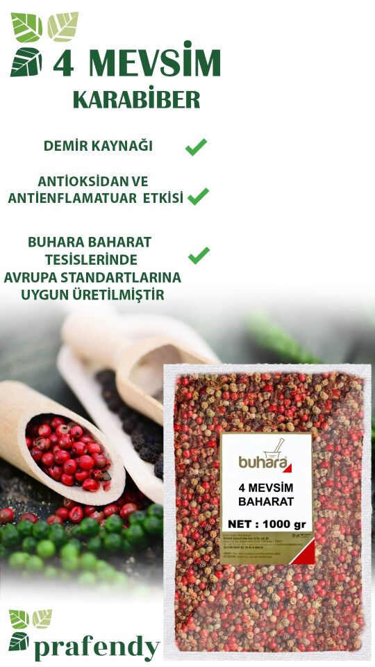 BUHARA TOPTAN 4 MEVSİM BAHARAT 1 KG x 10 Ad - 10 KG