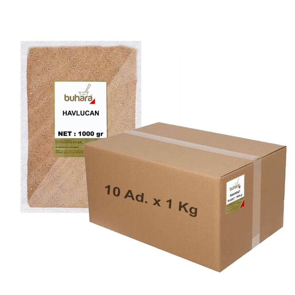 BUHARA TOPTAN HAVLUCAN TOZ 1 KG x 10 Ad - 10 KG