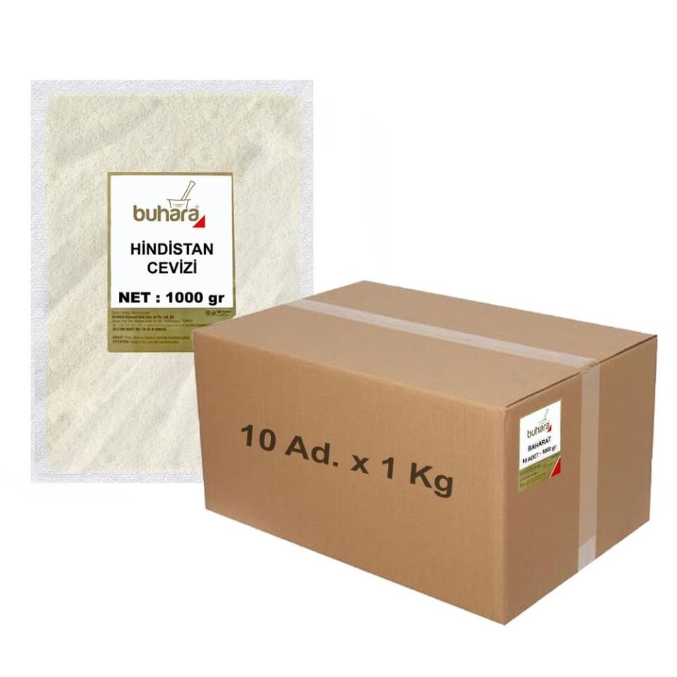 BUHARA TOPTAN HİNDİSTAN CEVİZİ 1 KG x 10 Ad - 10 KG