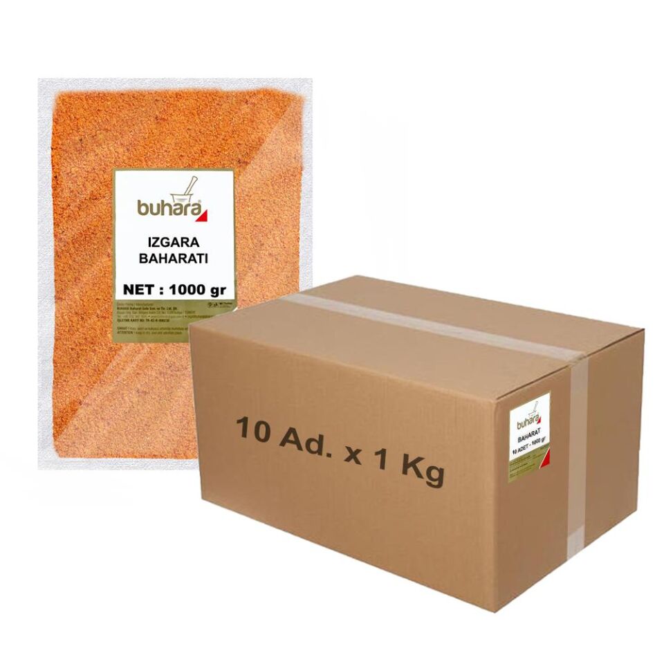 BUHARA TOPTAN IZGARA BAHARATI 1 KG x 10 Ad - 10 KG