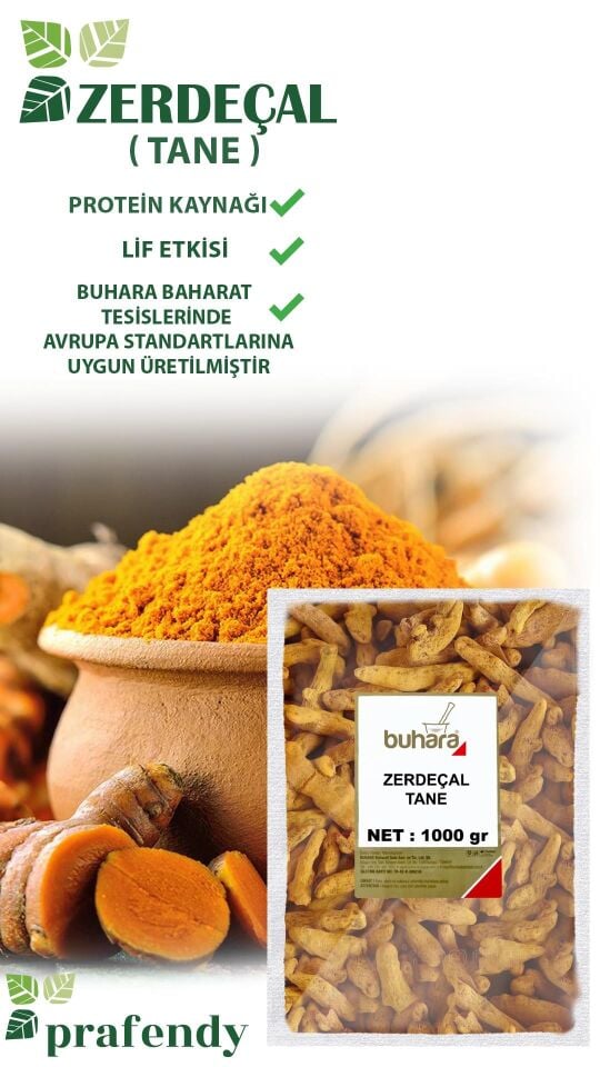 BUHARA TOPTAN ZERDEÇAL TANE 1 KG x 10 Ad - 10 KG