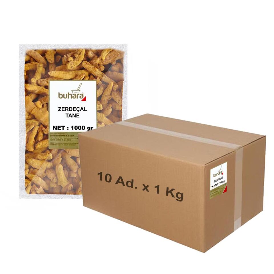 BUHARA TOPTAN ZERDEÇAL TANE 1 KG x 10 Ad - 10 KG
