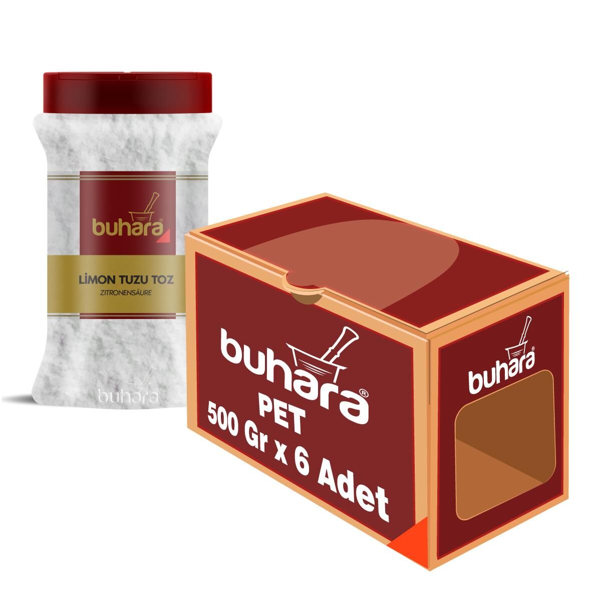 BUHARA TOPTAN LİMON TUZU 900 GR x 6 Ad. PET