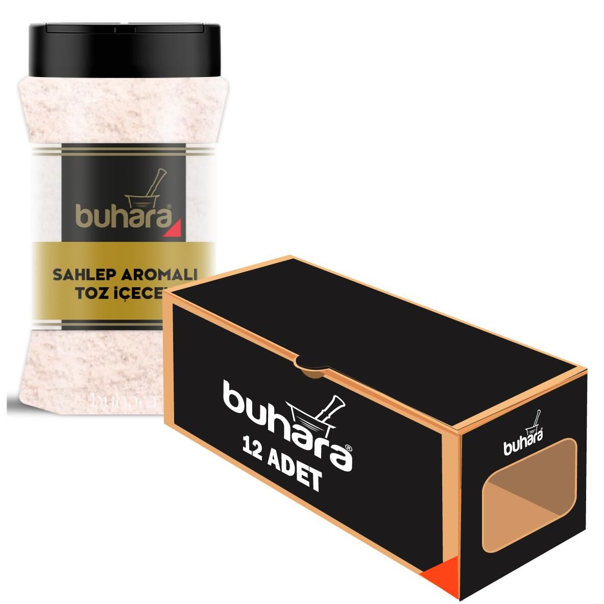 BUHARA TOPTAN SÜTLÜ SAHLEP 300 GR x 12 Ad. PET