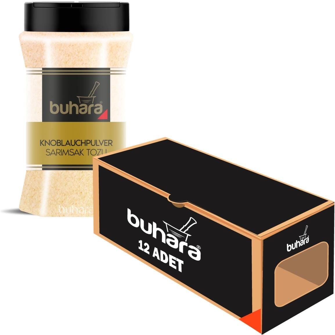 BUHARA TOPTAN SARIMSAK TOZU 130 GR x 12 Ad. PET