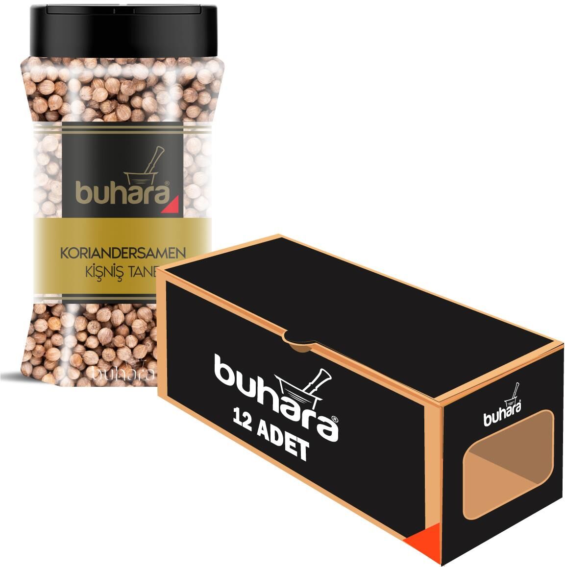 BUHARA TOPTAN KİŞNİŞ TANE 70 GR x 12 Ad. PET