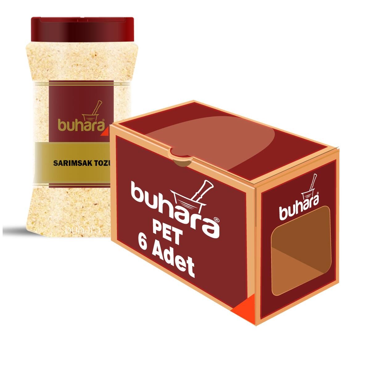 BUHARA TOPTAN SARIMSAK TOZU 500 GR x 6 Ad. PET