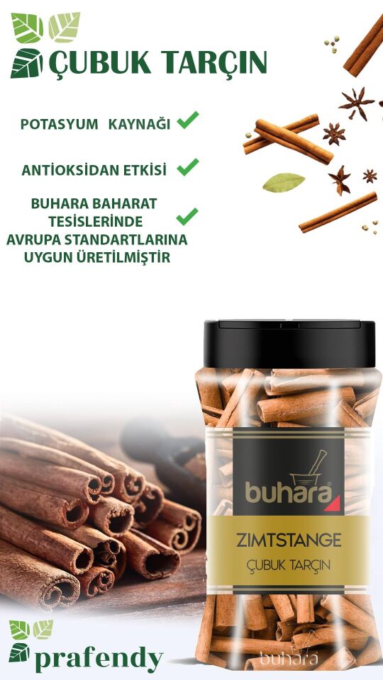 BUHARA TOPTAN KABUK TARÇIN 180 GR x 6 Ad. PET