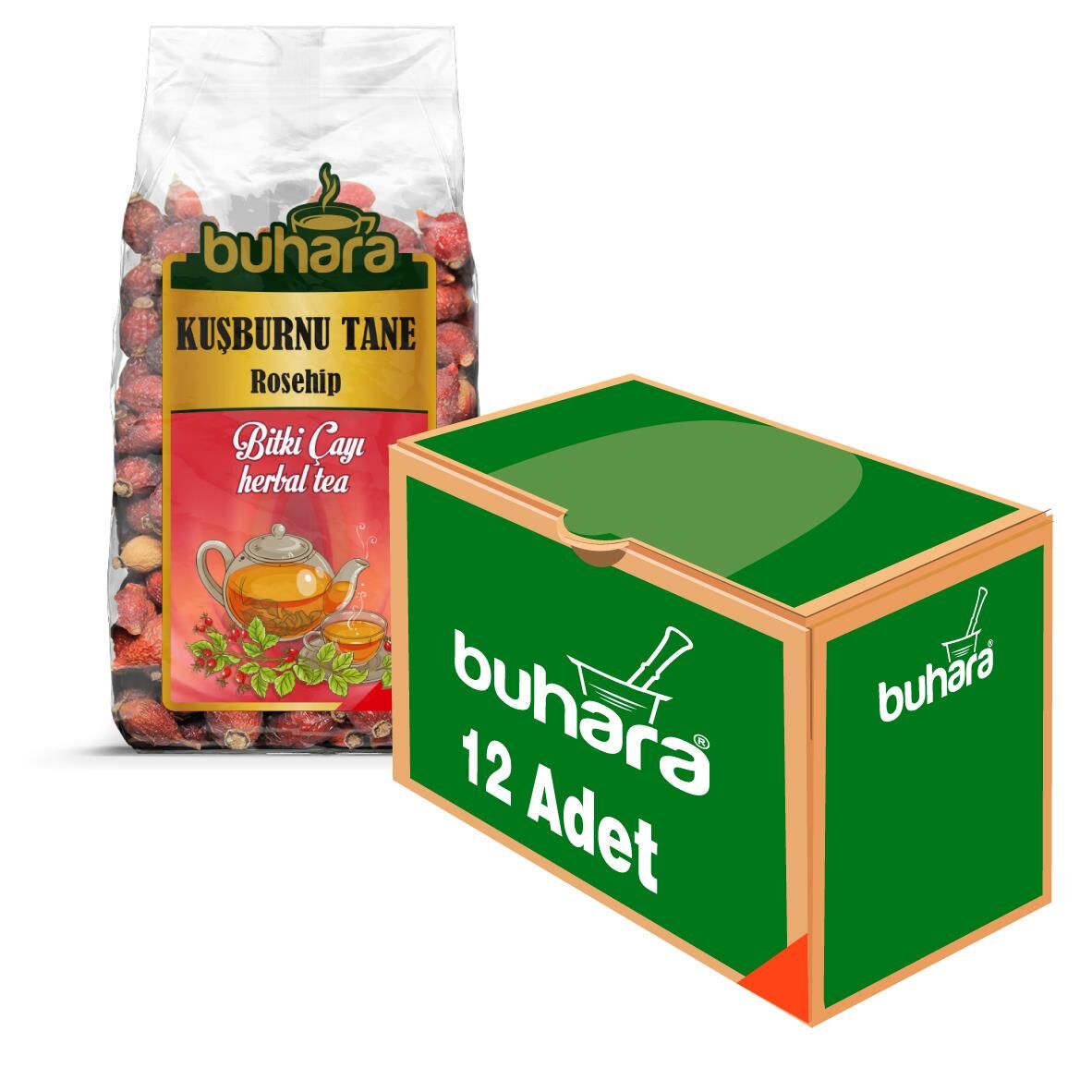 BUHARA TOPTAN KUŞBURNU ÇAYI 150 GR. x 12 AD.
