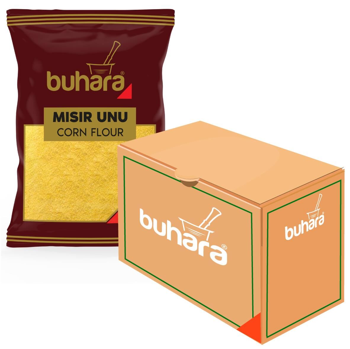 BUHARA TOPTAN MISIR UNU 500 GR  x 12 Ad.