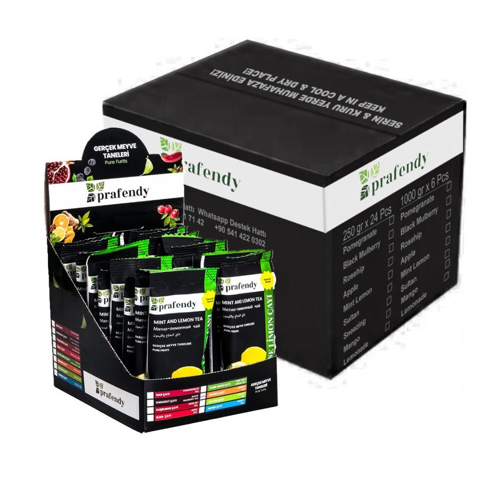 PRAFENDY TOPTAN  NANE LİMON ÇAYI TEK İÇİMLİK 15 GR x 20 Ad. x 12 Ad.