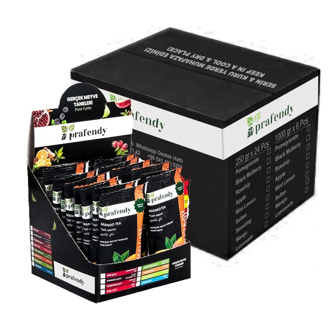 PRAFENDY TOPTAN MANGO ÇAYI TEK İÇİMLİK 15 GR x 20 Ad. x 12 Ad.