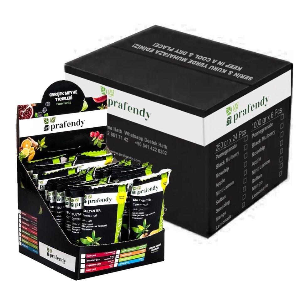 PRAFENDY TOPTAN SULTAN ÇAYI TEK İÇİMLİK 15 GR x 20 Ad. x 12 Ad.