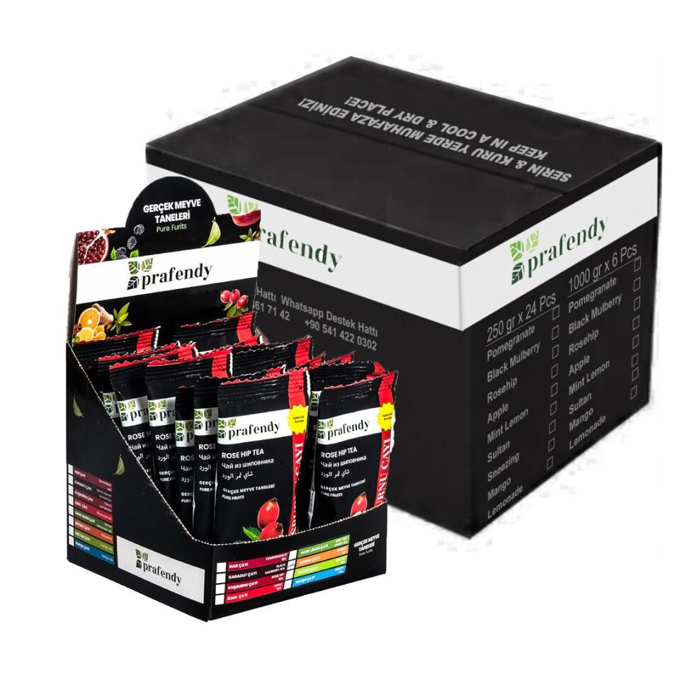 PRAFENDY TOPTAN  KUŞBURNU ÇAYI TEK İÇİMLİK 15 GR x 20 Ad. x 12 Ad.