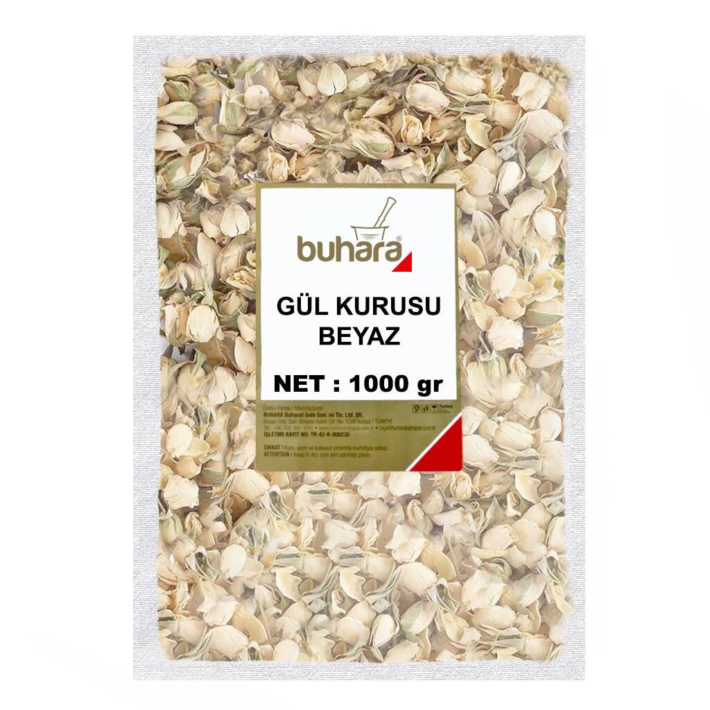BUHARA GÜL KURUSU BEYAZ 1000 GR