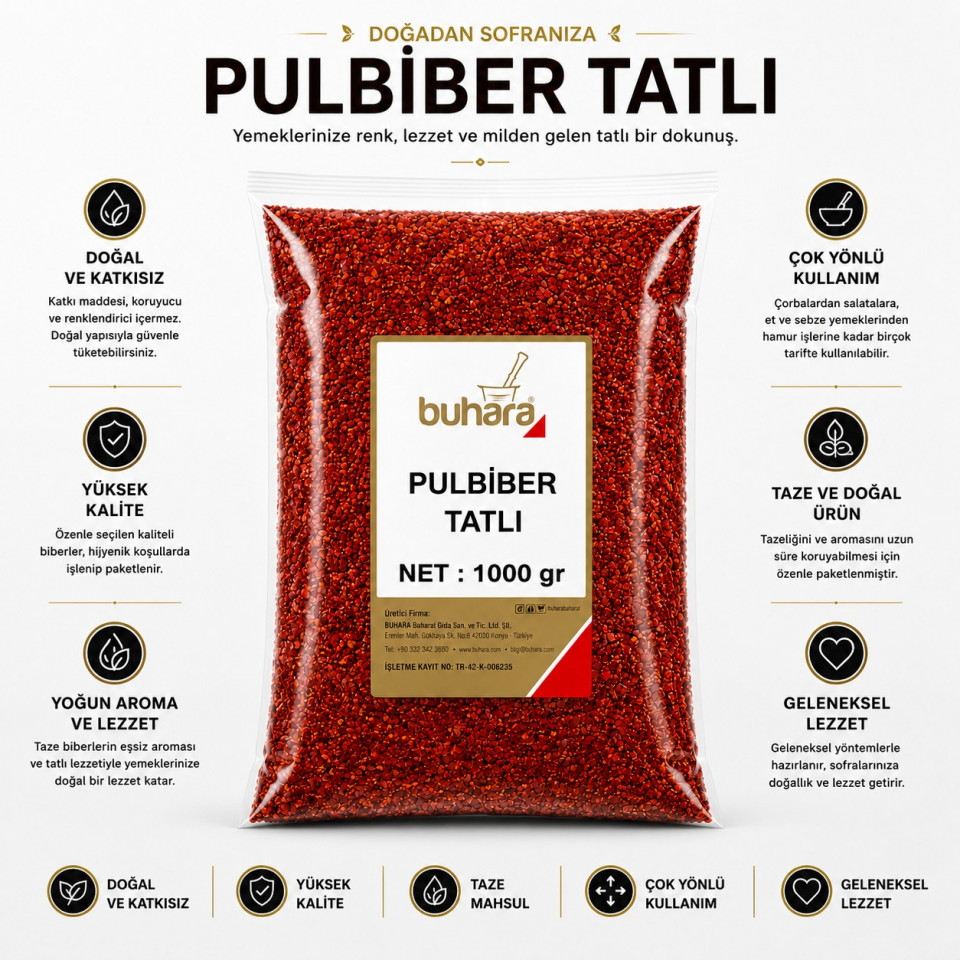 BUHARA PULBİBER TATLI 1000 GR