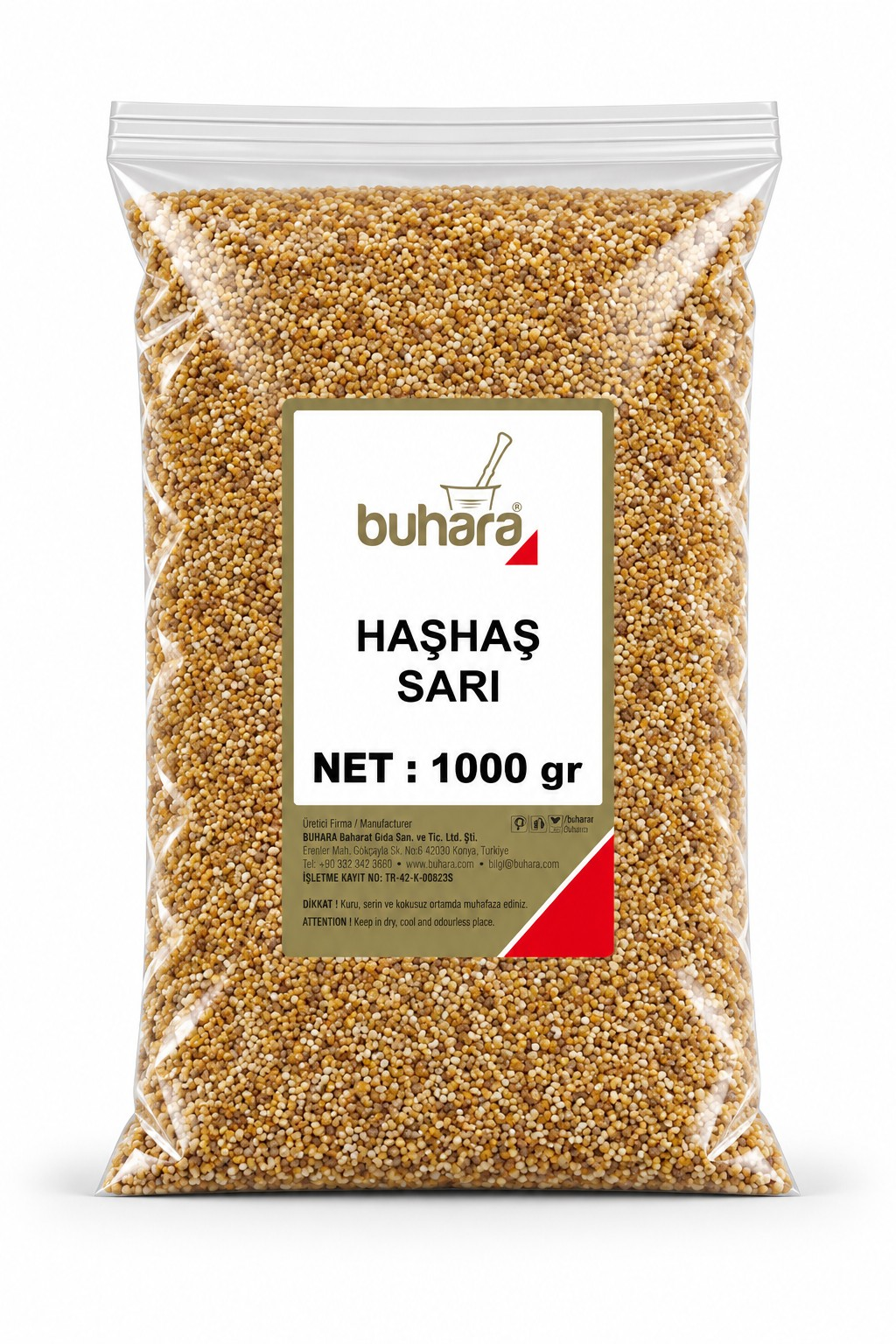 BUHARA HAŞHAŞ SARI 1000 GR