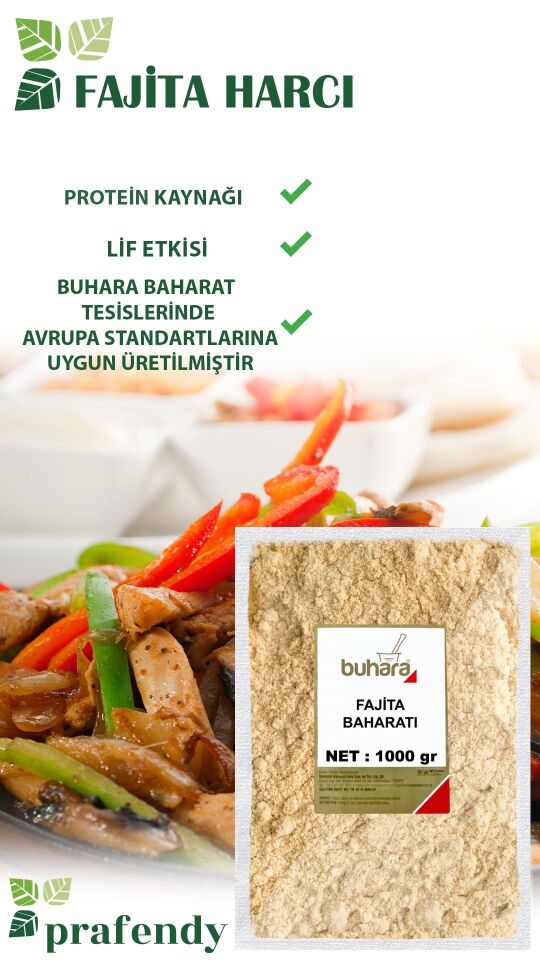 BUHARA FAJİTA BAHARATI 1000 GR