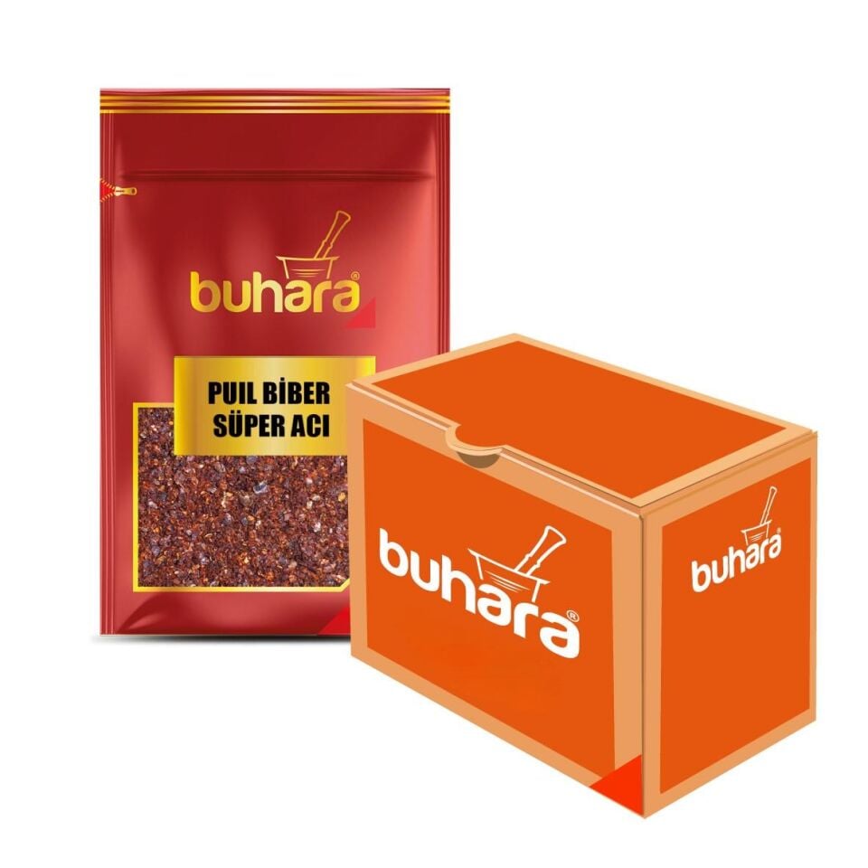 BUHARA TOPTAN PULBİBER SÜPER ACI 50 GR x 12 Ad.
