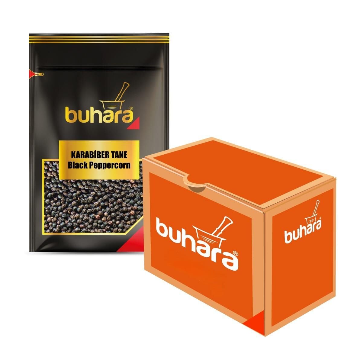 BUHARA TOPTAN KARABİBER TANE 50 GR x 12 Ad.