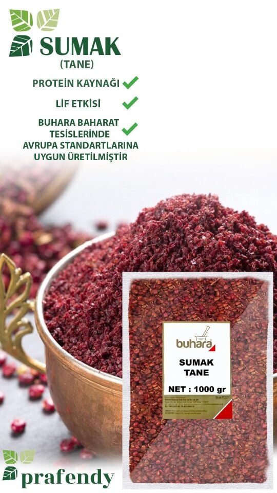 BUHARA TOPTAN SUMAK TANE 1 KG x 10 Ad - 10 KG