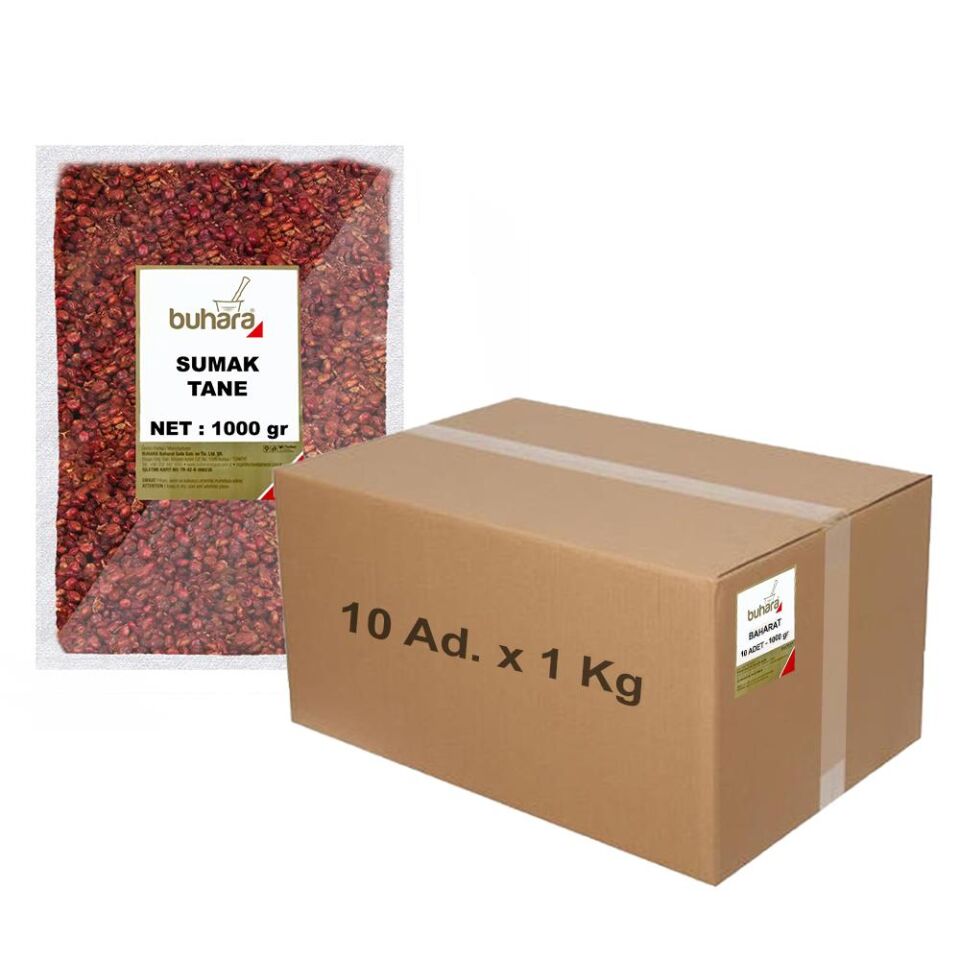 BUHARA TOPTAN SUMAK TANE 1 KG x 10 Ad - 10 KG