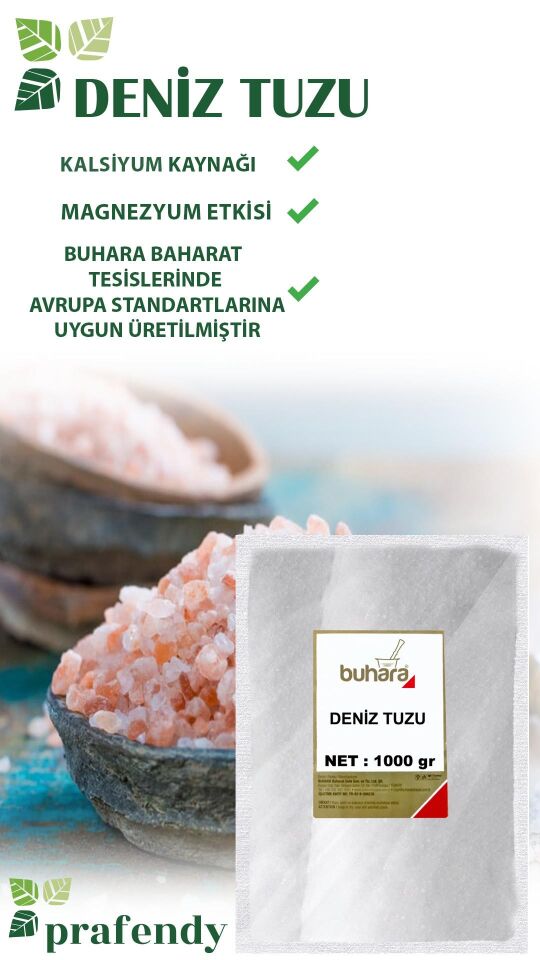 BUHARA TOPTAN DENİZ TUZU 1 KG x 10 Ad - 10 KG