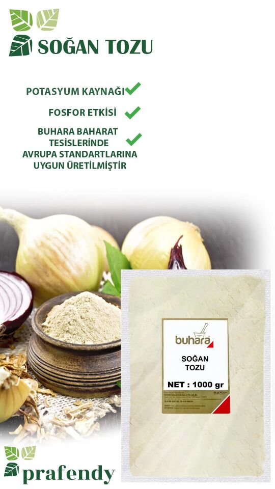 BUHARA TOPTAN SOĞAN TOZU 1 KG x 10 Ad - 10 KG
