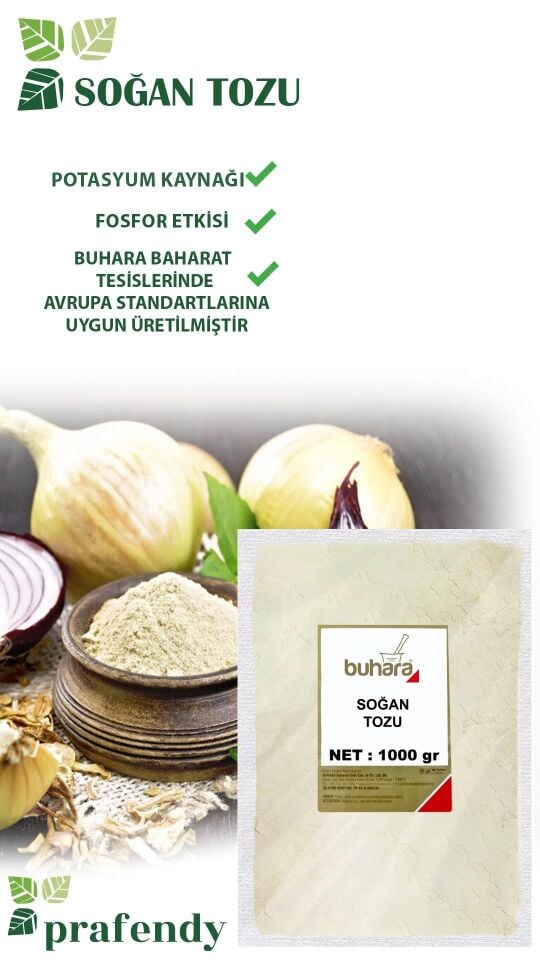 BUHARA TOPTAN SOĞAN TOZU 1 KG x 10 Ad - 10 KG