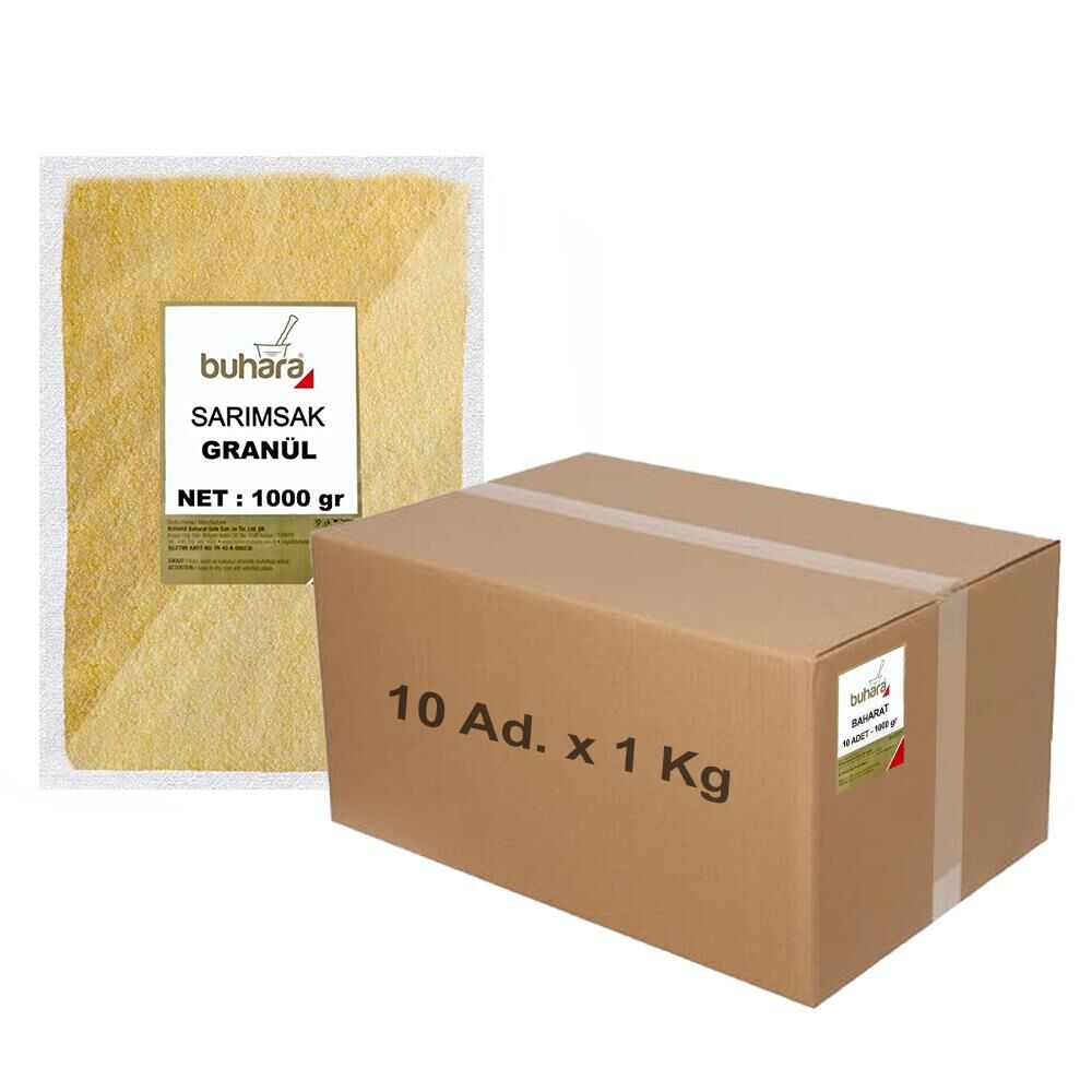 BUHARA TOPTAN SARIMSAK GRANÜL 1 KG x 10 Ad - 10 KG