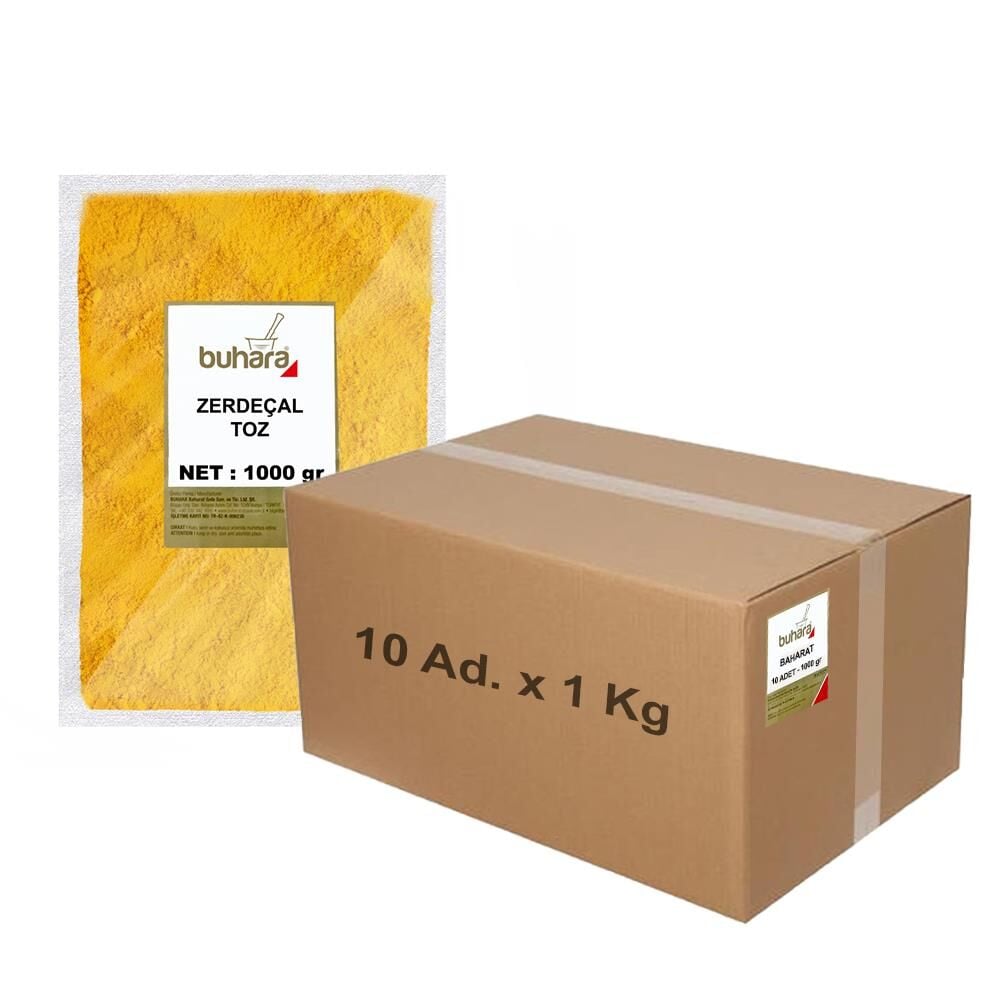 BUHARA TOPTAN ZERDEÇAL TOZ 1 KG x 10 Ad - 10 KG