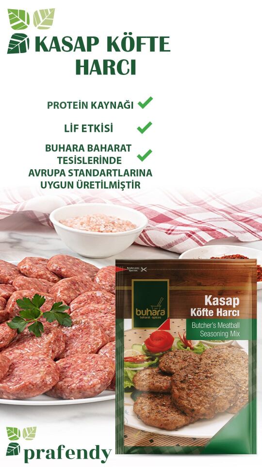 BUHARA TOPTAN KASAP KÖFTE HARCI 90 GR  x 16 Ad.