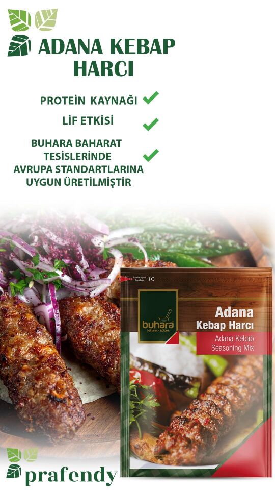 BUHARA TOPTAN ADANA KEBAP HARCI 90 GR  x 16 Ad.