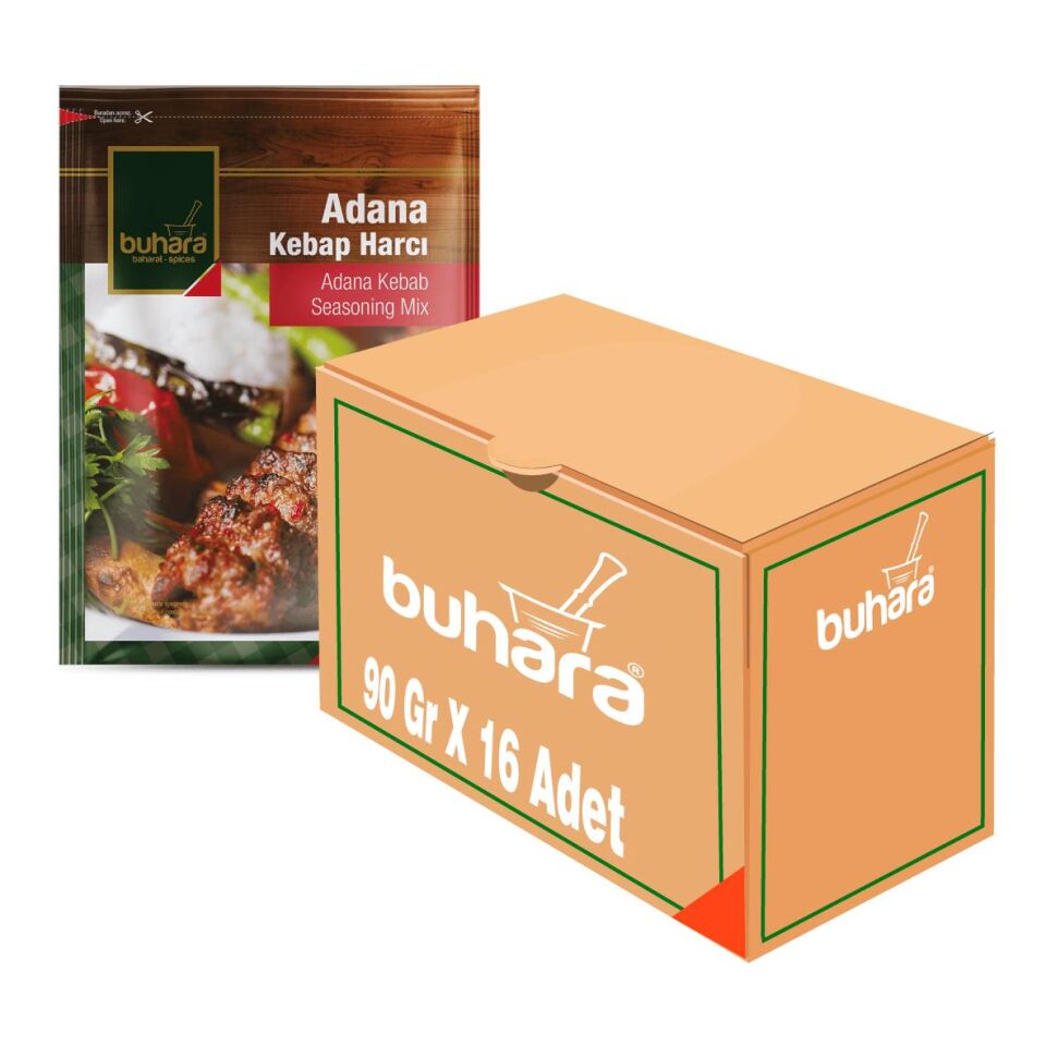 BUHARA TOPTAN ADANA KEBAP HARCI 90 GR  x 16 Ad.