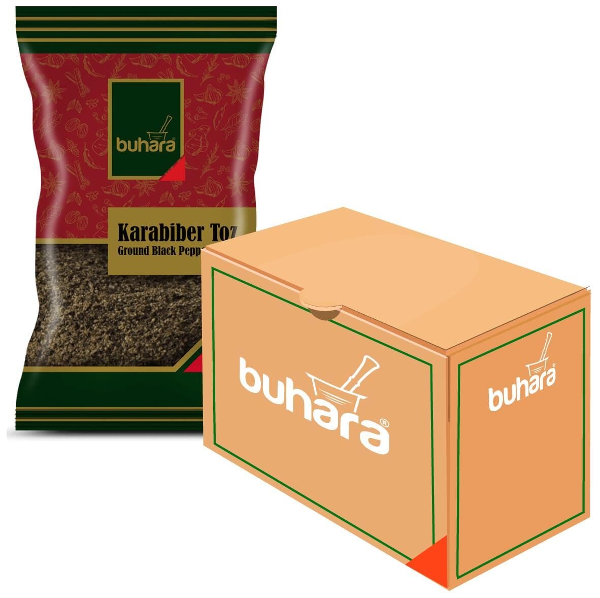 BUHARA TOPTAN KARABİBER 200 GR  x 12 Ad.