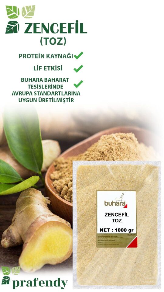 BUHARA ZENCEFİL TOZ 1000 GR