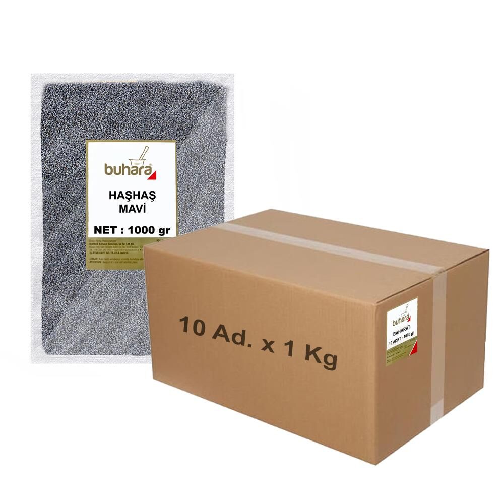 BUHARA TOPTAN HAŞHAŞ MAVİ 1 KG x 10 Ad - 10 KG