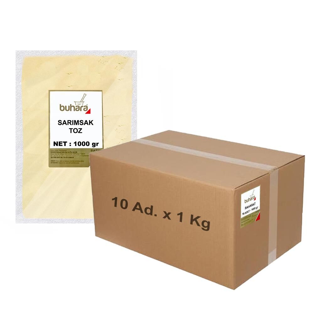 BUHARA TOPTAN SARIMSAK TOZU 1 KG x 10 Ad - 10 KG
