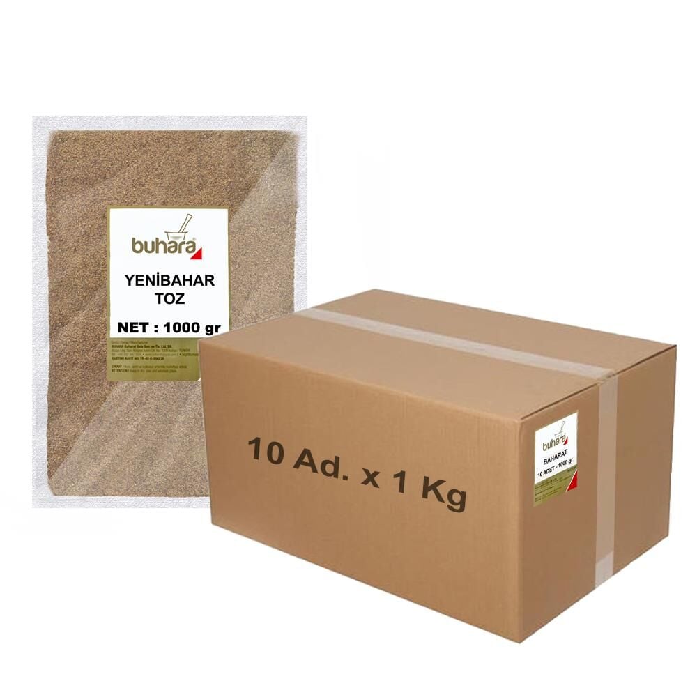 BUHARA TOPTAN YENİBAHAR TOZ 1 KG x 10 Ad - 10 KG