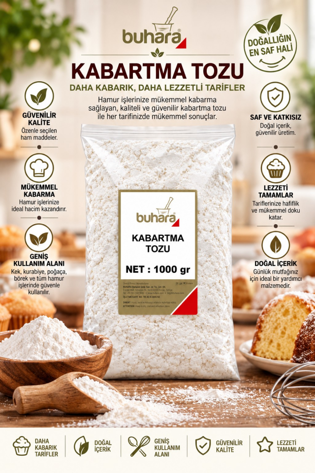 BUHARA HAMUR KABARTMA TOZU 1000 GR