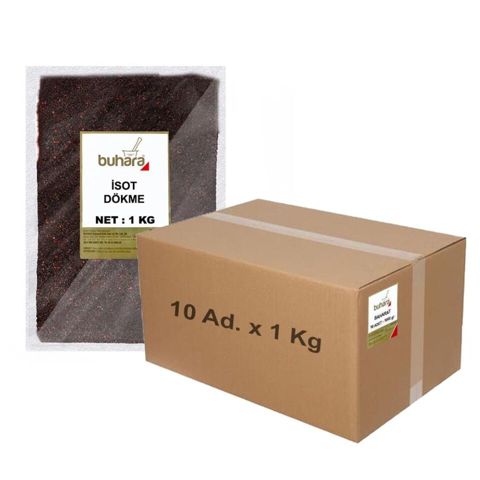 BUHARA TOPTAN İSOT BİBER 1 KG x 10 Ad - 10 KG