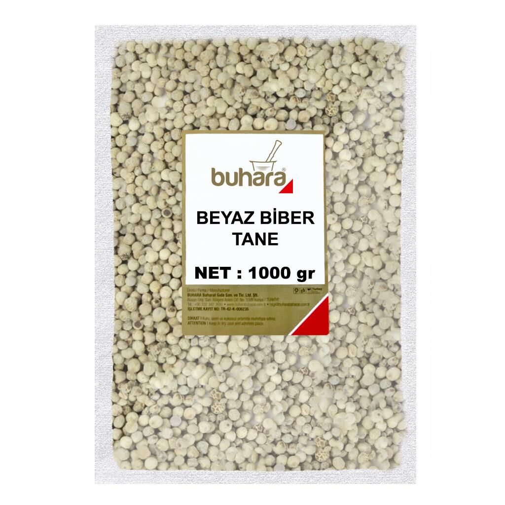 BUHARA BEYAZ BİBER TANE 1000 GR