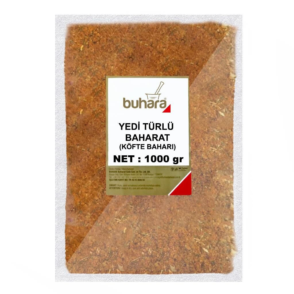 BUHARA KÖFTE BAHARI-YEDİ TÜRLÜ BAHARAT 1000 GR