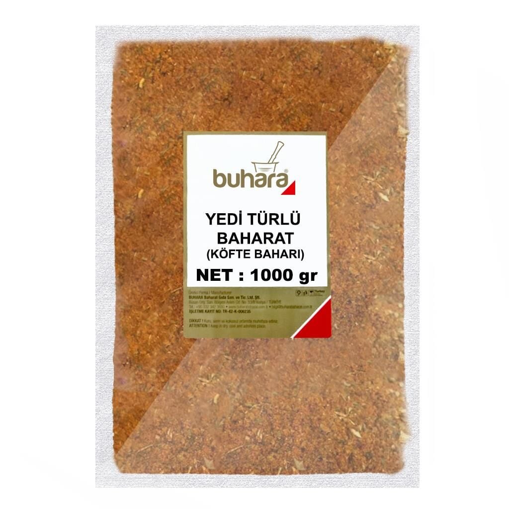 BUHARA KÖFTE BAHARI-YEDİ TÜRLÜ BAHARAT 1000 GR