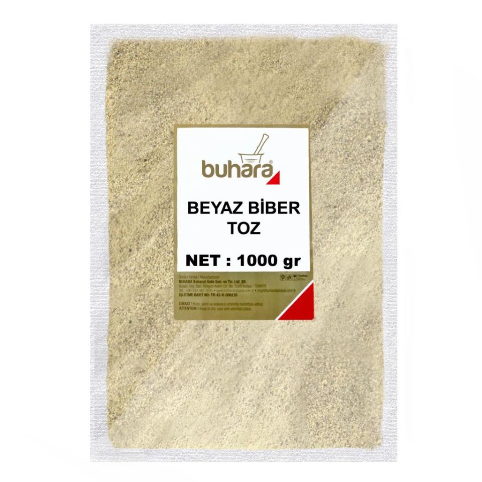 BUHARA BEYAZ BİBER TOZ 1000 GR