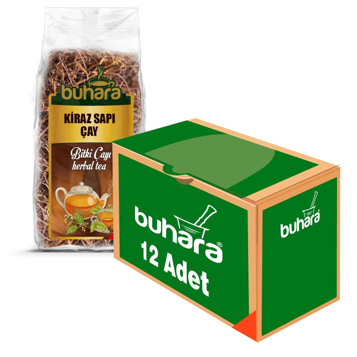BUHARA TOPTAN KİRAZ SAPI 40 GR. x 12 AD.
